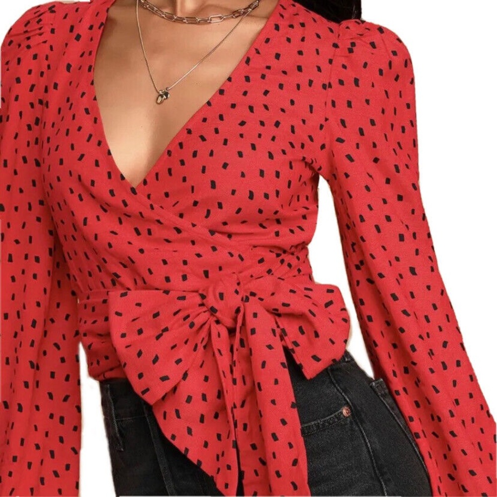 Billabong x Sincerely Jules Colab Wrapped in Love Wrap Top